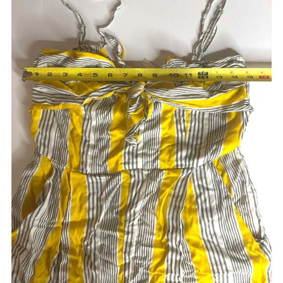 Shein Yellow & White Striped Jumpsuit L - Picture 8 of 12